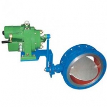 Electric regulating aeration butterfly valve